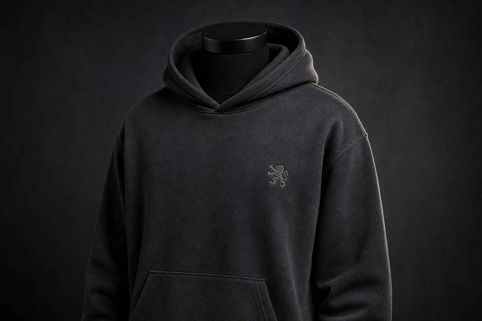 Custom embroidered heavyweight hoodie by Anatar