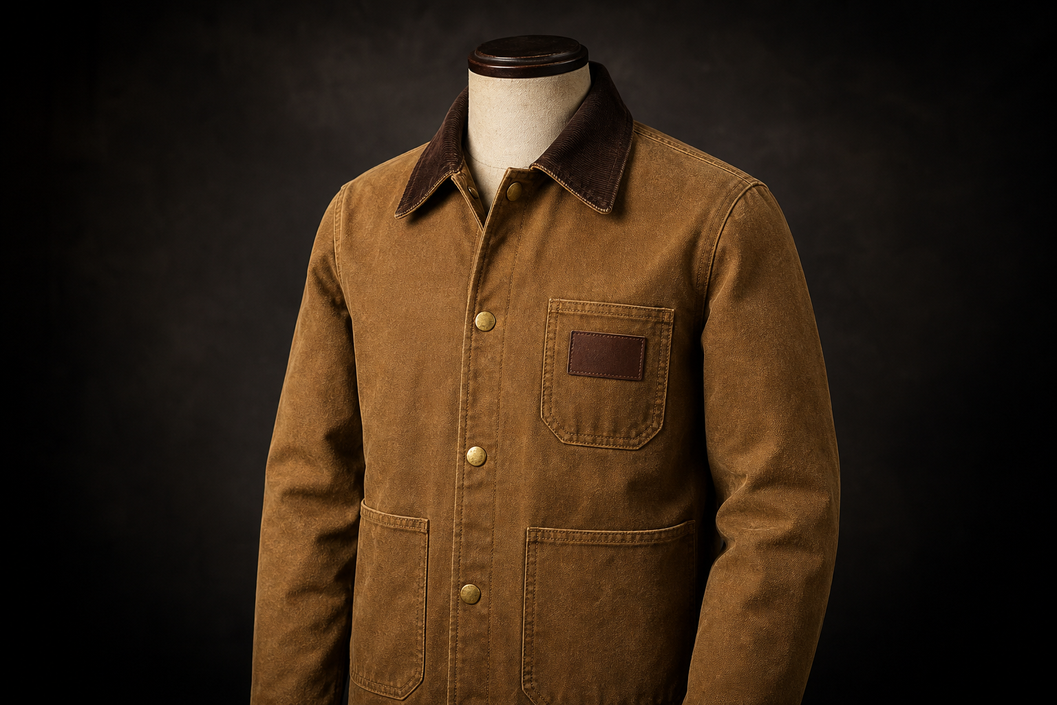Custom duck-canvas workwear chore jacket by Anatar